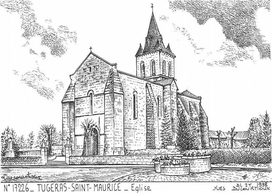 N 17226 - TUGERAS ST MAURICE - église
